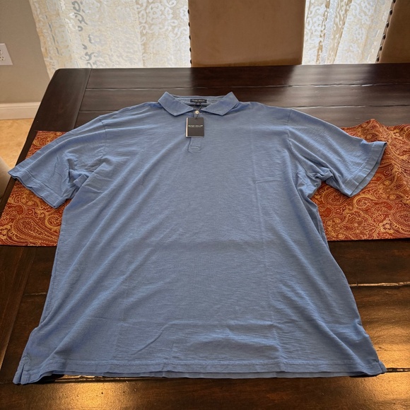 Peter Millar Crown Crafted Men's XL Star Dust Journeyman Polo MSRP $135 - Picture 3 of 7